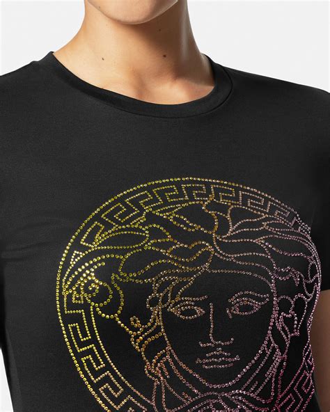 versace t shirt medusa head|versace crystal medusa t shirt.